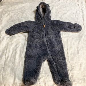 Carter's Hooded Sherpa Bunting Pram ( Little Grey Bear) ( 6 Months)